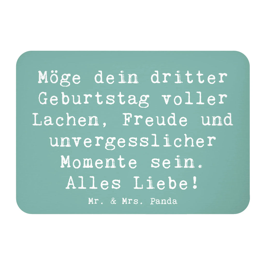 Magnet Spruch 3. Geburtstag Glück Kühlschrankmagnet, Pinnwandmagnet, Souvenir Magnet, Motivmagnete, Dekomagnet, Whiteboard Magnet, Notiz Magnet, Kühlschrank Dekoration, Geburtstag, Geburtstagsgeschenk, Geschenk