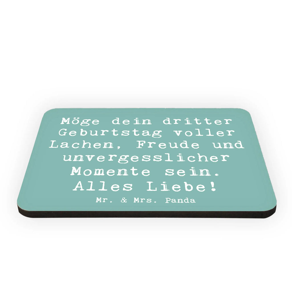 Magnet Spruch 3. Geburtstag Glück Kühlschrankmagnet, Pinnwandmagnet, Souvenir Magnet, Motivmagnete, Dekomagnet, Whiteboard Magnet, Notiz Magnet, Kühlschrank Dekoration, Geburtstag, Geburtstagsgeschenk, Geschenk