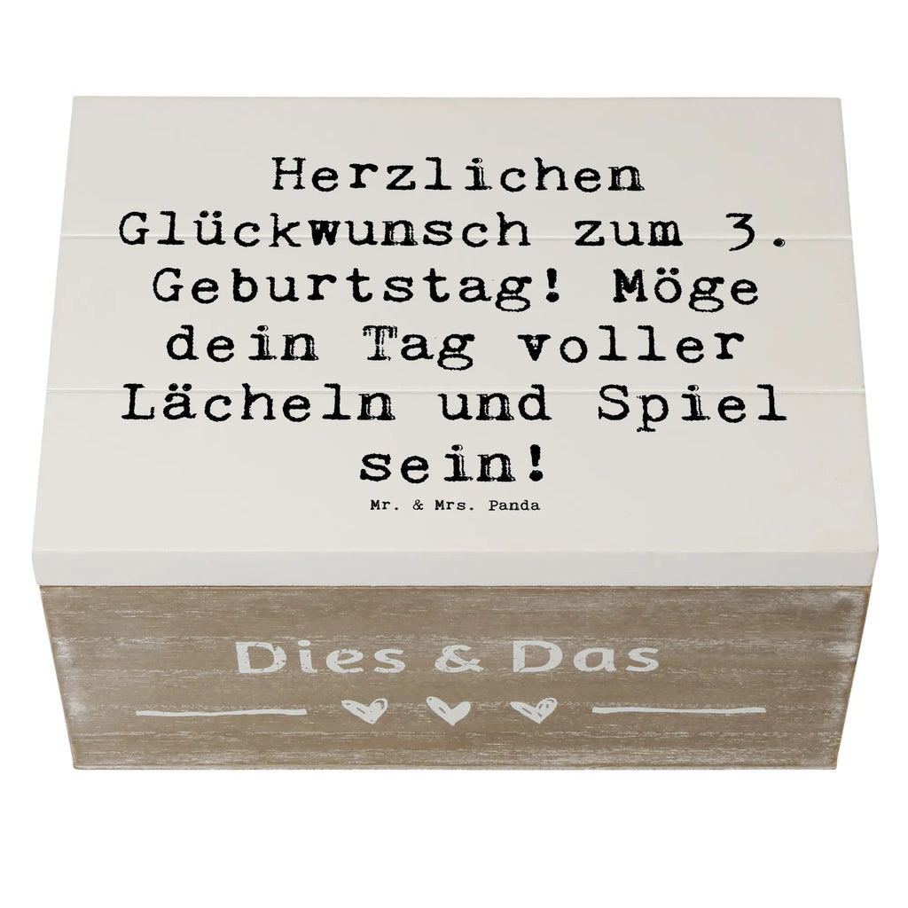 Holzkiste Spruch 3. Geburtstag Lächeln und Spiel Holzkiste, Kiste, Schatzkiste, Truhe, Schatulle, XXL, Erinnerungsbox, Erinnerungskiste, Dekokiste, Aufbewahrungsbox, Geschenkbox, Geschenkdose, Geburtstag, Geburtstagsgeschenk, Geschenk