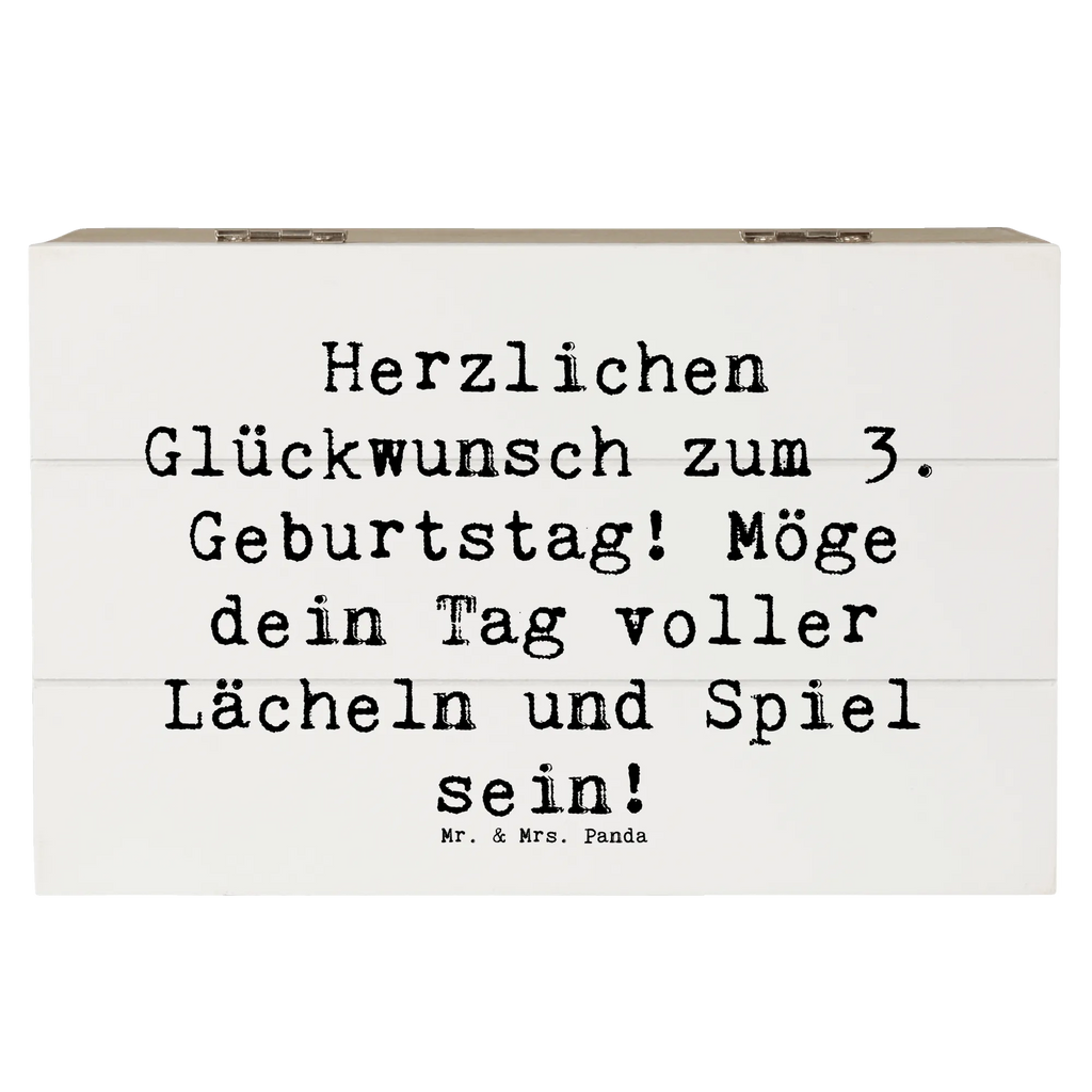 Holzkiste Spruch 3. Geburtstag Lächeln und Spiel Holzkiste, Kiste, Schatzkiste, Truhe, Schatulle, XXL, Erinnerungsbox, Erinnerungskiste, Dekokiste, Aufbewahrungsbox, Geschenkbox, Geschenkdose, Geburtstag, Geburtstagsgeschenk, Geschenk