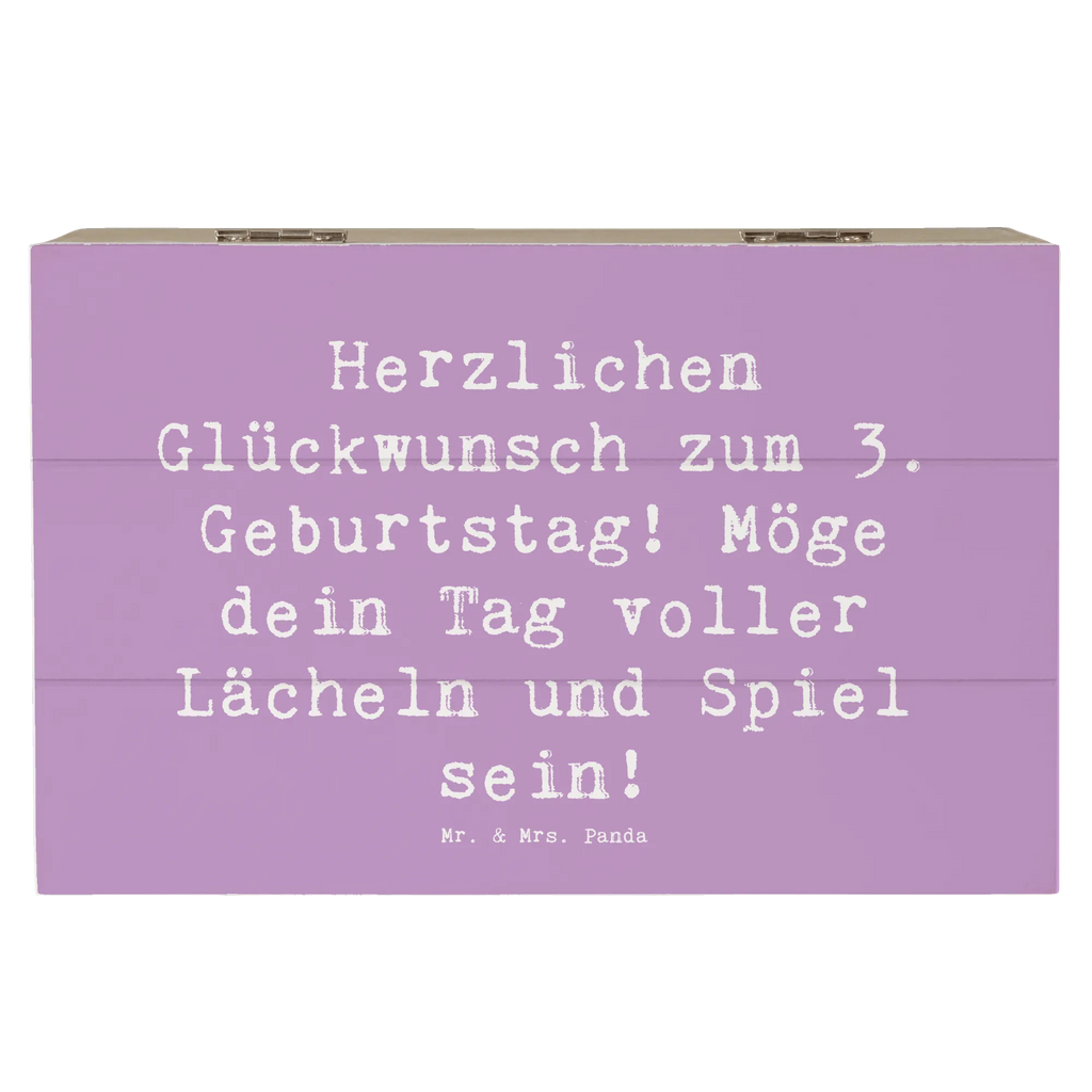 Holzkiste Spruch 3. Geburtstag Lächeln und Spiel Holzkiste, Kiste, Schatzkiste, Truhe, Schatulle, XXL, Erinnerungsbox, Erinnerungskiste, Dekokiste, Aufbewahrungsbox, Geschenkbox, Geschenkdose, Geburtstag, Geburtstagsgeschenk, Geschenk