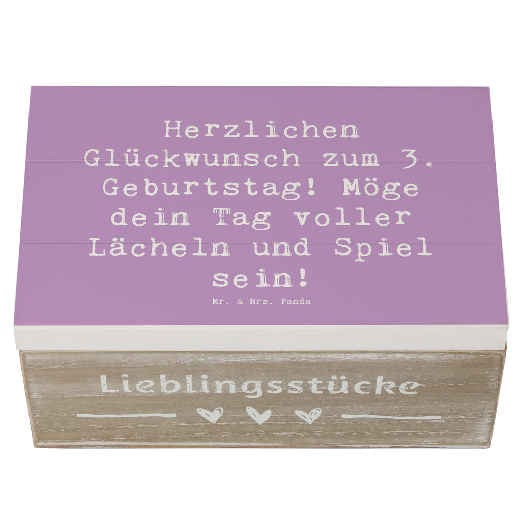 Holzkiste Spruch 3. Geburtstag Lächeln und Spiel Holzkiste, Kiste, Schatzkiste, Truhe, Schatulle, XXL, Erinnerungsbox, Erinnerungskiste, Dekokiste, Aufbewahrungsbox, Geschenkbox, Geschenkdose, Geburtstag, Geburtstagsgeschenk, Geschenk