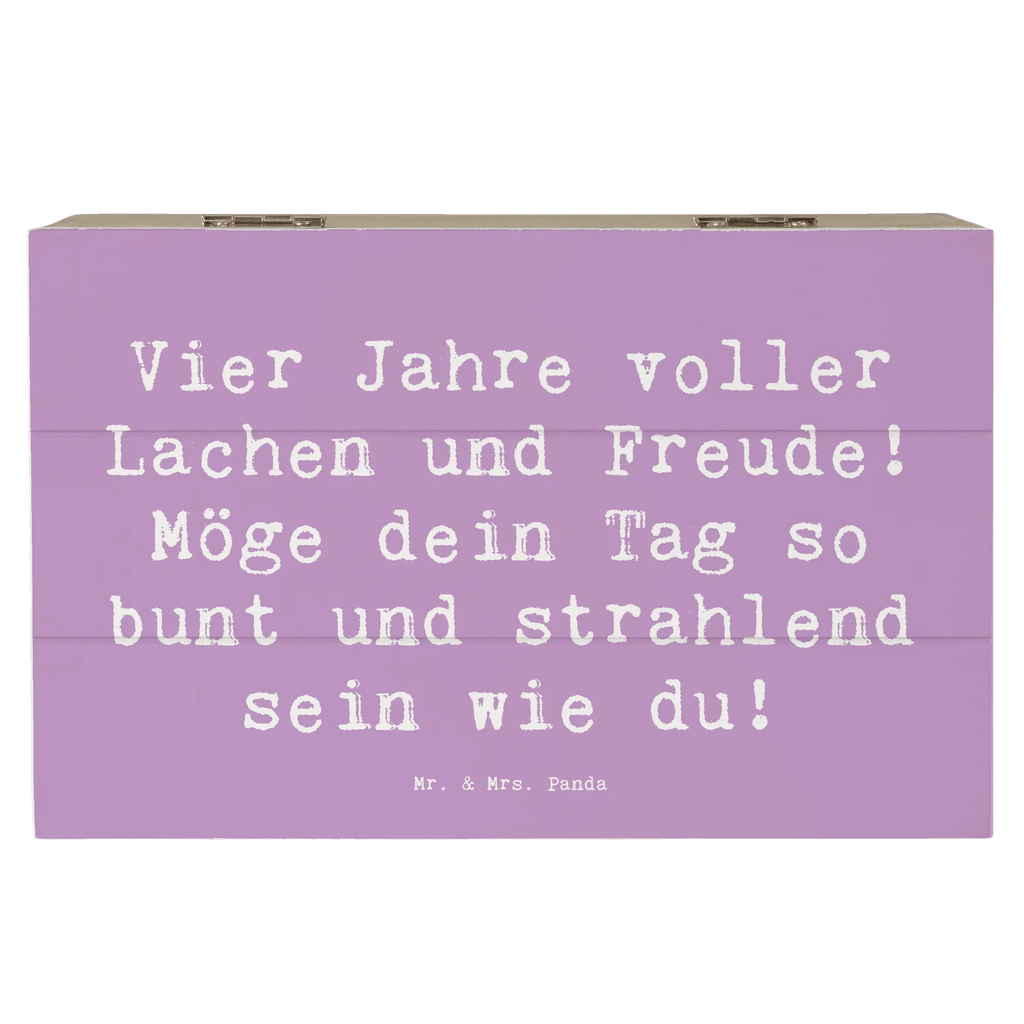 Holzkiste Spruch 4. Geburtstag Freude Holzkiste, Kiste, Schatzkiste, Truhe, Schatulle, XXL, Erinnerungsbox, Erinnerungskiste, Dekokiste, Aufbewahrungsbox, Geschenkbox, Geschenkdose, Geburtstag, Geburtstagsgeschenk, Geschenk