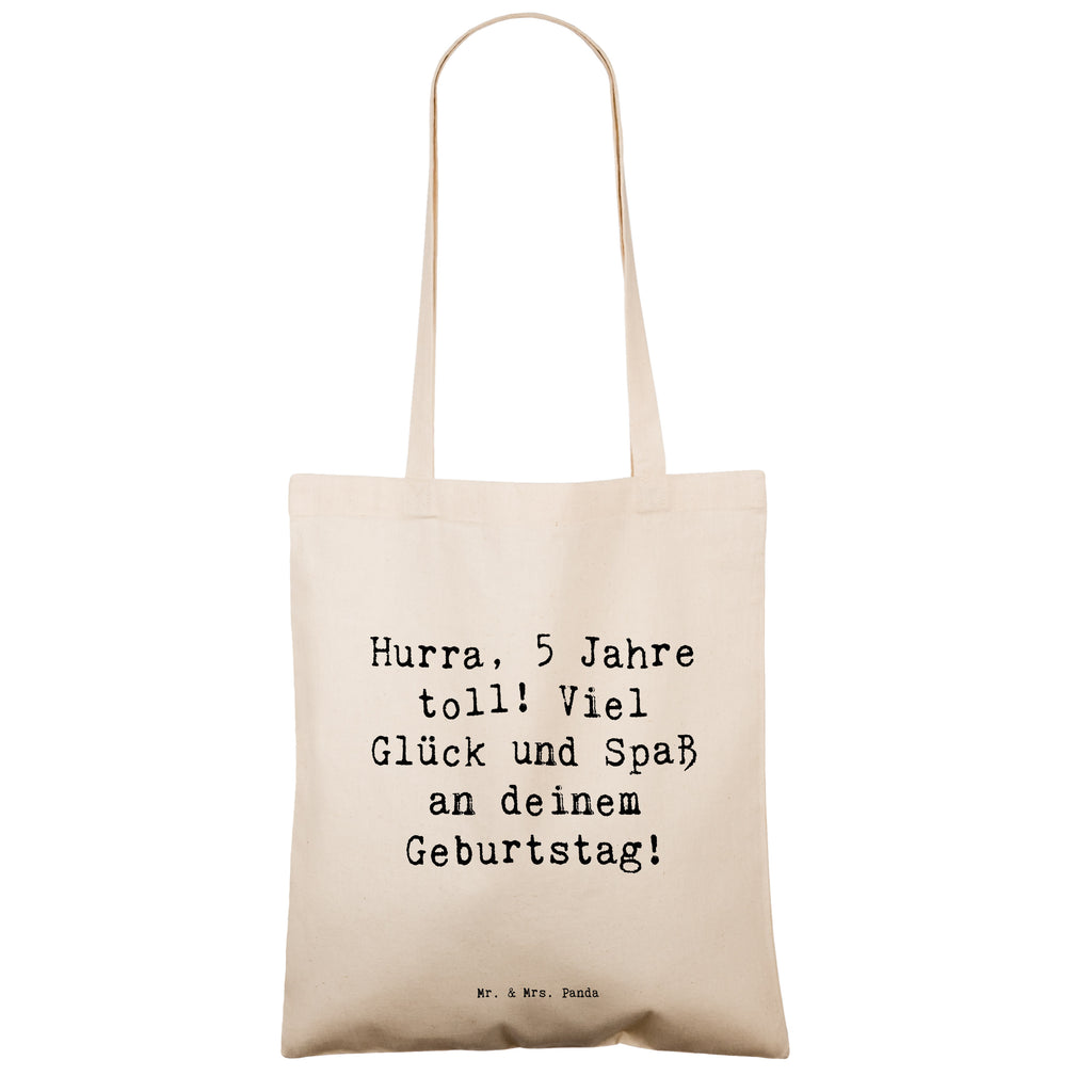 Tragetasche Spruch 5. Geburtstag Jubel Beuteltasche, Beutel, Einkaufstasche, Jutebeutel, Stoffbeutel, Tasche, Shopper, Umhängetasche, Strandtasche, Schultertasche, Stofftasche, Tragetasche, Badetasche, Jutetasche, Einkaufstüte, Laptoptasche, Geburtstag, Geburtstagsgeschenk, Geschenk