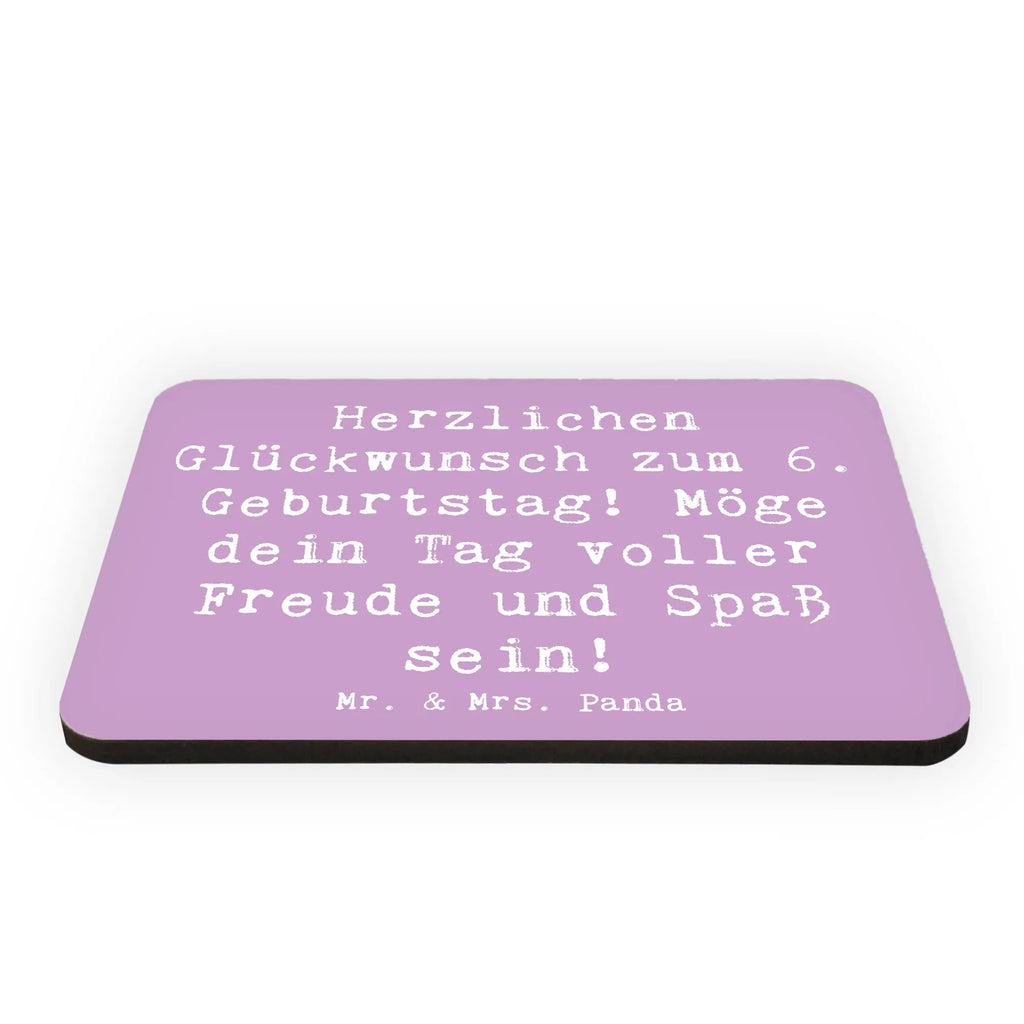 Magnet Spruch 6. Geburtstag Freude Kühlschrankmagnet, Pinnwandmagnet, Souvenir Magnet, Motivmagnete, Dekomagnet, Whiteboard Magnet, Notiz Magnet, Kühlschrank Dekoration, Geburtstag, Geburtstagsgeschenk, Geschenk