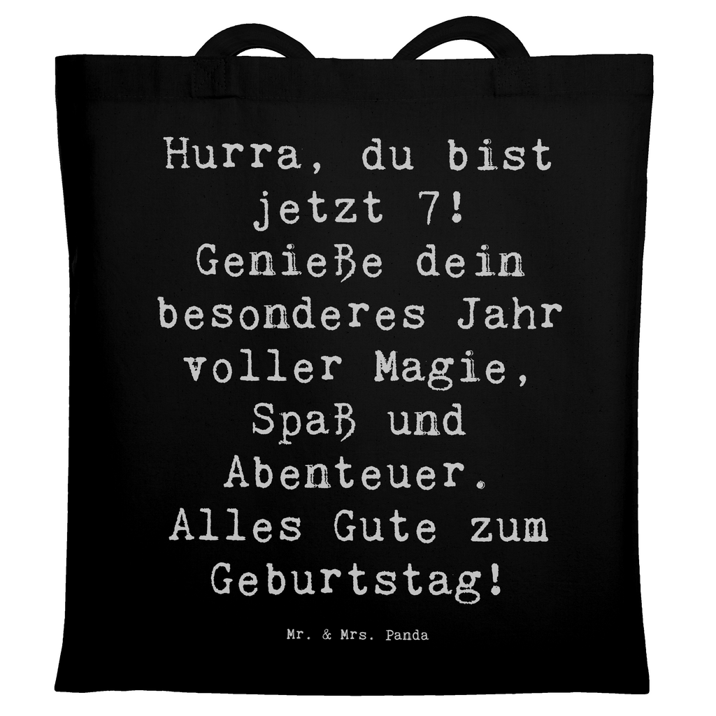 Tragetasche Spruch 7. Geburtstag Beuteltasche, Beutel, Einkaufstasche, Jutebeutel, Stoffbeutel, Tasche, Shopper, Umhängetasche, Strandtasche, Schultertasche, Stofftasche, Tragetasche, Badetasche, Jutetasche, Einkaufstüte, Laptoptasche, Geburtstag, Geburtstagsgeschenk, Geschenk