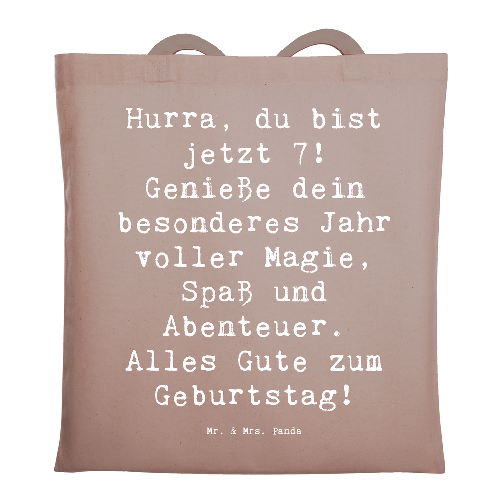 Tragetasche Spruch 7. Geburtstag Beuteltasche, Beutel, Einkaufstasche, Jutebeutel, Stoffbeutel, Tasche, Shopper, Umhängetasche, Strandtasche, Schultertasche, Stofftasche, Tragetasche, Badetasche, Jutetasche, Einkaufstüte, Laptoptasche, Geburtstag, Geburtstagsgeschenk, Geschenk