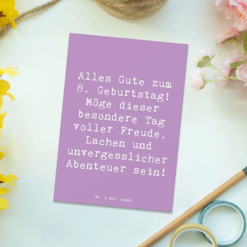 Postkarte Spruch 8. Geburtstag Abenteuer Postkarte, Karte, Geschenkkarte, Grußkarte, Einladung, Ansichtskarte, Geburtstagskarte, Einladungskarte, Dankeskarte, Ansichtskarten, Einladung Geburtstag, Einladungskarten Geburtstag, Geburtstag, Geburtstagsgeschenk, Geschenk