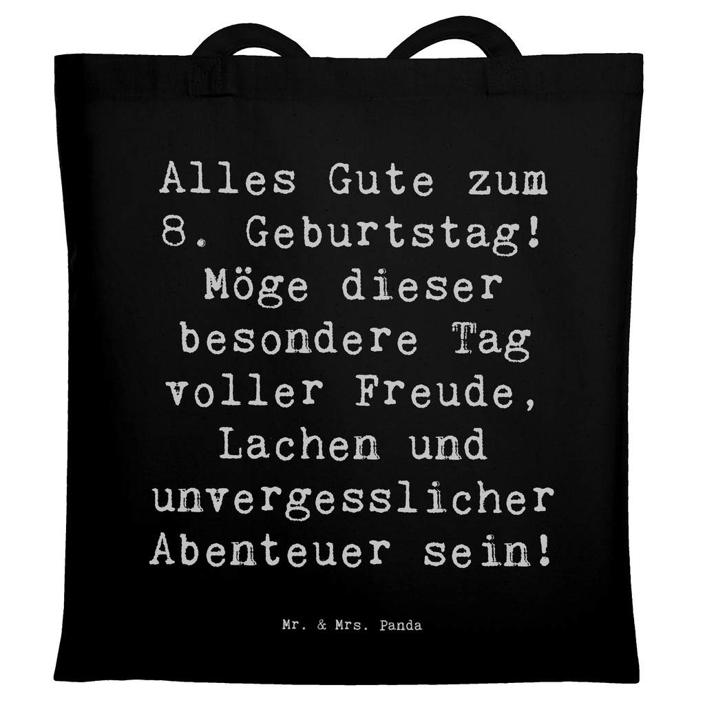 Tragetasche Spruch 8. Geburtstag Abenteuer Beuteltasche, Beutel, Einkaufstasche, Jutebeutel, Stoffbeutel, Tasche, Shopper, Umhängetasche, Strandtasche, Schultertasche, Stofftasche, Tragetasche, Badetasche, Jutetasche, Einkaufstüte, Laptoptasche, Geburtstag, Geburtstagsgeschenk, Geschenk