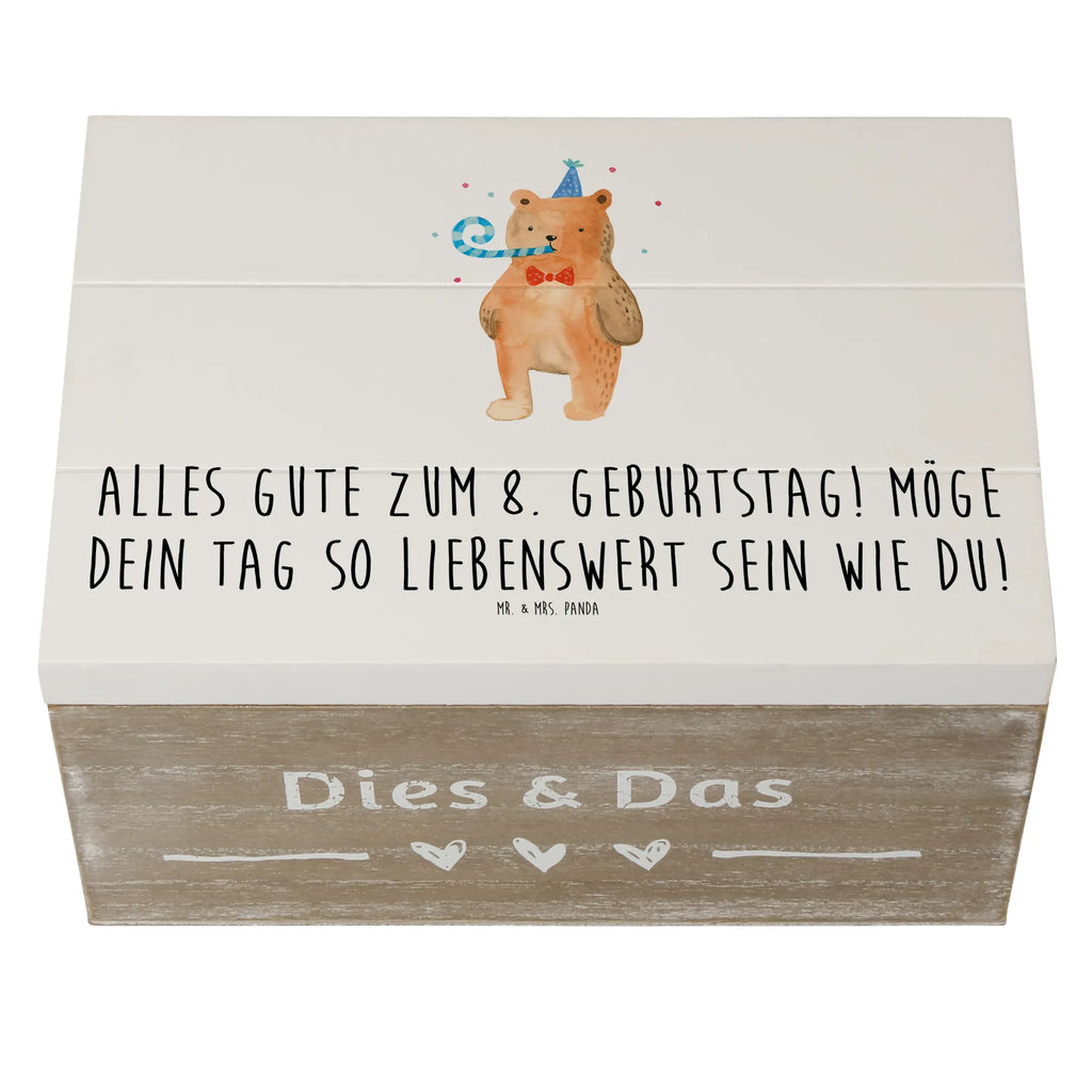 Holzkiste 8. Geburtstag Holzkiste, Kiste, Schatzkiste, Truhe, Schatulle, XXL, Erinnerungsbox, Erinnerungskiste, Dekokiste, Aufbewahrungsbox, Geschenkbox, Geschenkdose, Geburtstag, Geburtstagsgeschenk, Geschenk