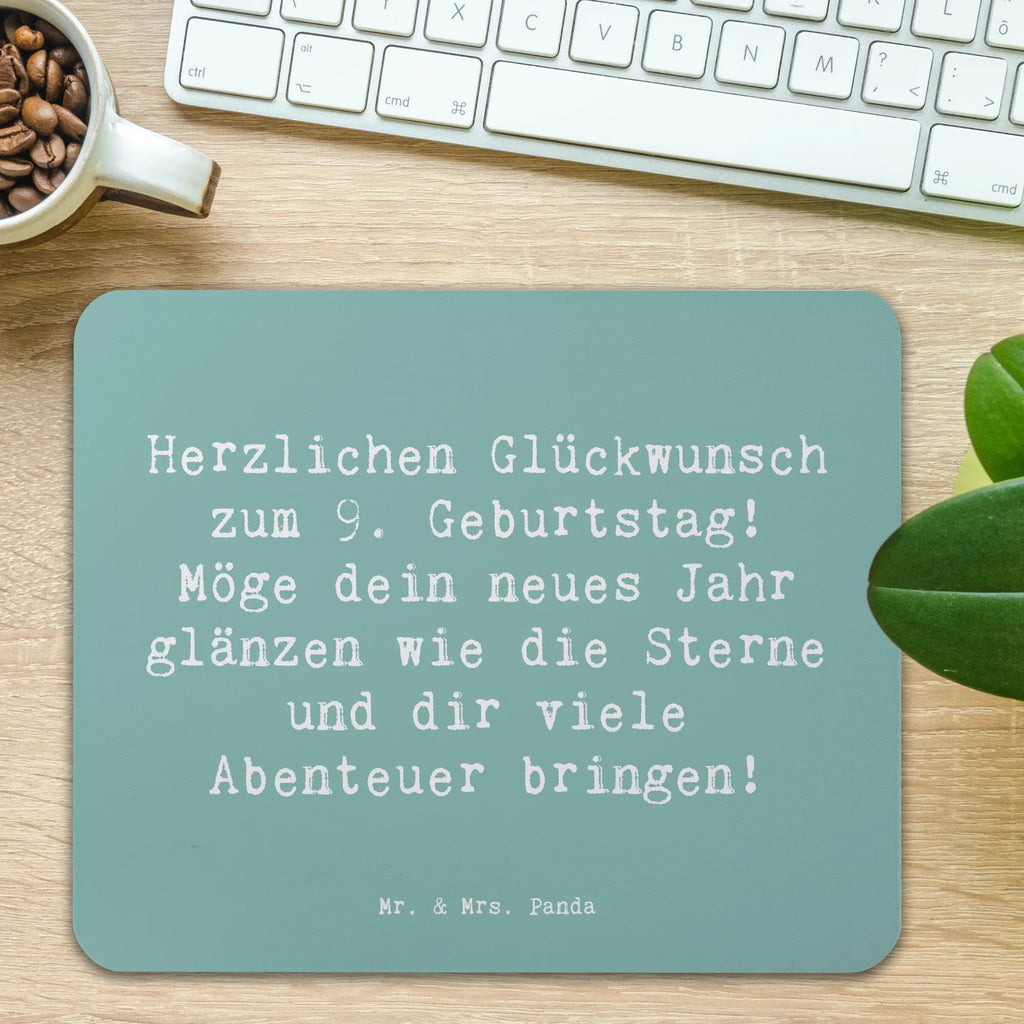 Mauspad Spruch 9. Geburtstag Glanz Mousepad, Computer zubehör, Büroausstattung, PC Zubehör, Arbeitszimmer, Mauspad, Einzigartiges Mauspad, Designer Mauspad, Mausunterlage, Mauspad Büro, Geburtstag, Geburtstagsgeschenk, Geschenk