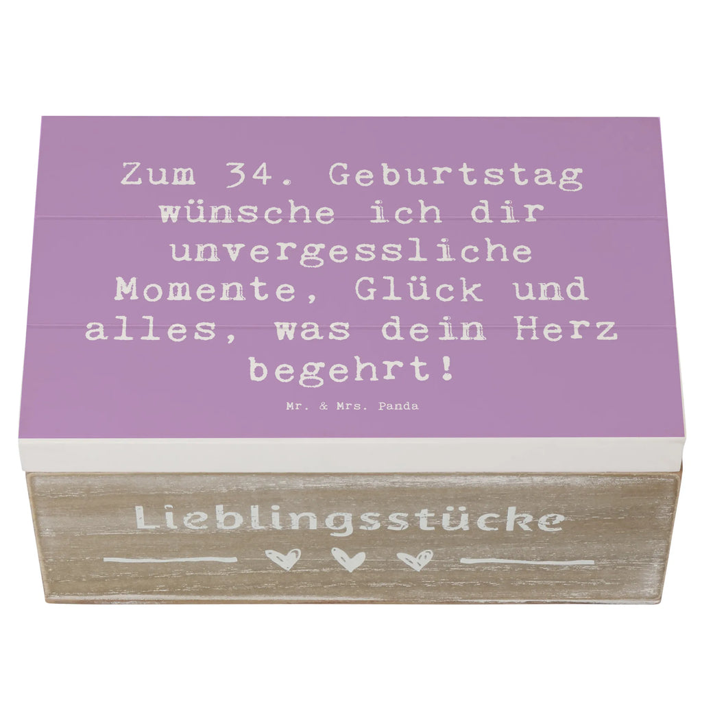 Holzkiste Spruch 34. Geburtstag Glückwünsche Holzkiste, Kiste, Schatzkiste, Truhe, Schatulle, XXL, Erinnerungsbox, Erinnerungskiste, Dekokiste, Aufbewahrungsbox, Geschenkbox, Geschenkdose, Geburtstag, Geburtstagsgeschenk, Geschenk