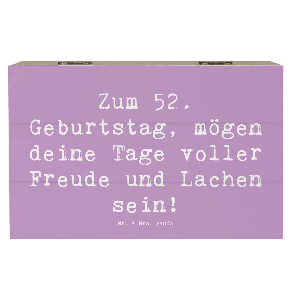 Holzkiste Spruch 52. Geburtstag Freude Holzkiste, Kiste, Schatzkiste, Truhe, Schatulle, XXL, Erinnerungsbox, Erinnerungskiste, Dekokiste, Aufbewahrungsbox, Geschenkbox, Geschenkdose, Geburtstag, Geburtstagsgeschenk, Geschenk