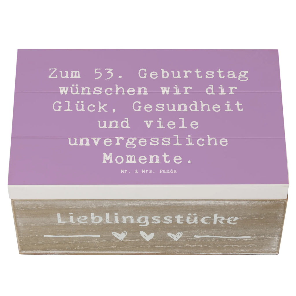 Holzkiste Spruch 53. Geburtstag Glück Holzkiste, Kiste, Schatzkiste, Truhe, Schatulle, XXL, Erinnerungsbox, Erinnerungskiste, Dekokiste, Aufbewahrungsbox, Geschenkbox, Geschenkdose, Geburtstag, Geburtstagsgeschenk, Geschenk