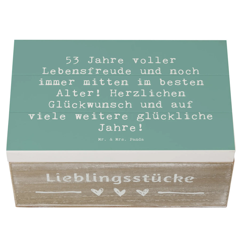 Holzkiste Spruch 53. Geburtstag Freude Holzkiste, Kiste, Schatzkiste, Truhe, Schatulle, XXL, Erinnerungsbox, Erinnerungskiste, Dekokiste, Aufbewahrungsbox, Geschenkbox, Geschenkdose, Geburtstag, Geburtstagsgeschenk, Geschenk