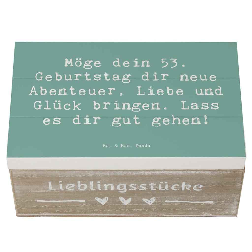 Holzkiste Spruch 53. Geburtstag Abenteuer Holzkiste, Kiste, Schatzkiste, Truhe, Schatulle, XXL, Erinnerungsbox, Erinnerungskiste, Dekokiste, Aufbewahrungsbox, Geschenkbox, Geschenkdose, Geburtstag, Geburtstagsgeschenk, Geschenk