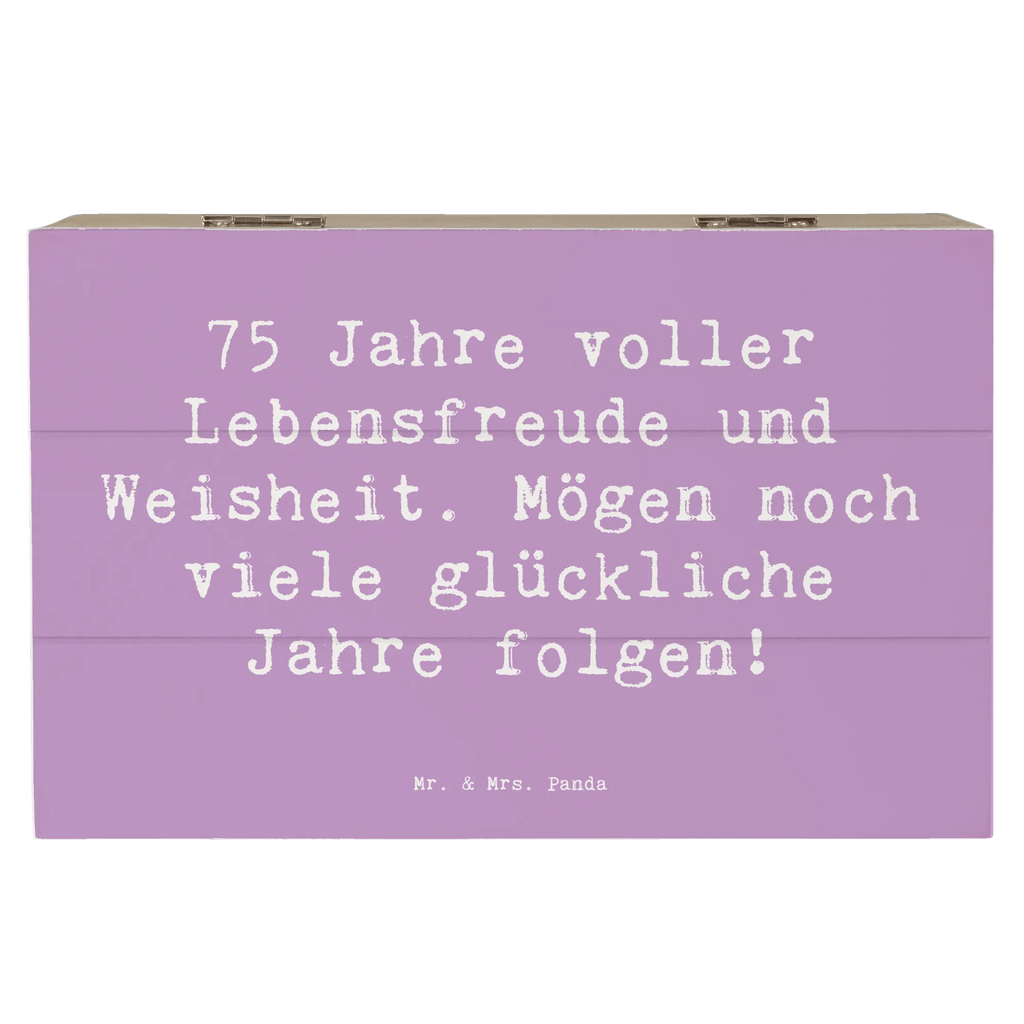 Holzkiste Spruch 75. Geburtstag Lebensfreude Holzkiste, Kiste, Schatzkiste, Truhe, Schatulle, XXL, Erinnerungsbox, Erinnerungskiste, Dekokiste, Aufbewahrungsbox, Geschenkbox, Geschenkdose, Geburtstag, Geburtstagsgeschenk, Geschenk