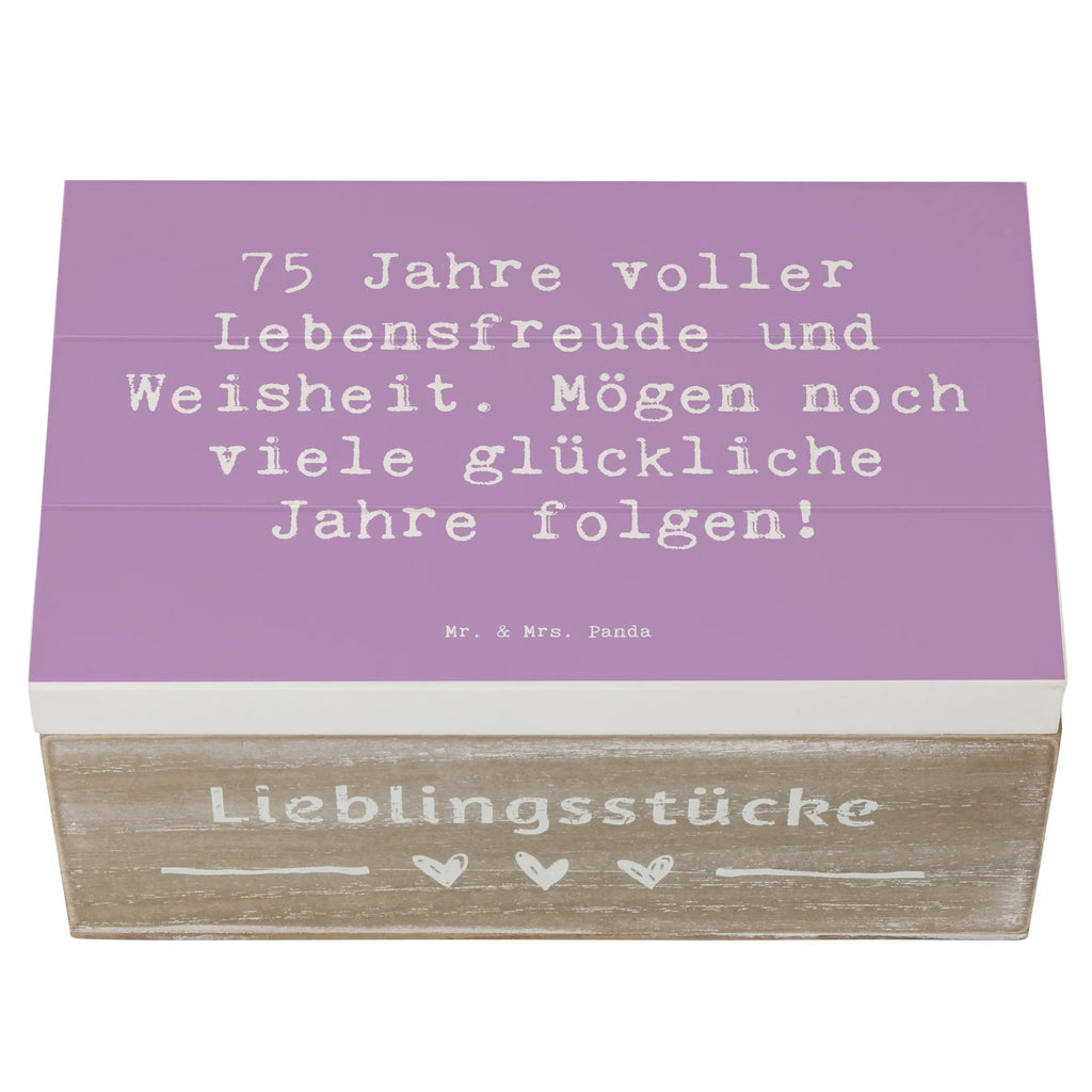 Holzkiste Spruch 75. Geburtstag Lebensfreude Holzkiste, Kiste, Schatzkiste, Truhe, Schatulle, XXL, Erinnerungsbox, Erinnerungskiste, Dekokiste, Aufbewahrungsbox, Geschenkbox, Geschenkdose, Geburtstag, Geburtstagsgeschenk, Geschenk