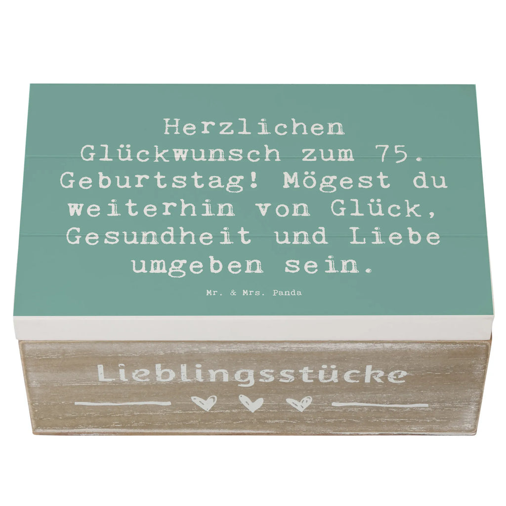 Holzkiste Spruch 75. Geburtstag Holzkiste, Kiste, Schatzkiste, Truhe, Schatulle, XXL, Erinnerungsbox, Erinnerungskiste, Dekokiste, Aufbewahrungsbox, Geschenkbox, Geschenkdose, Geburtstag, Geburtstagsgeschenk, Geschenk