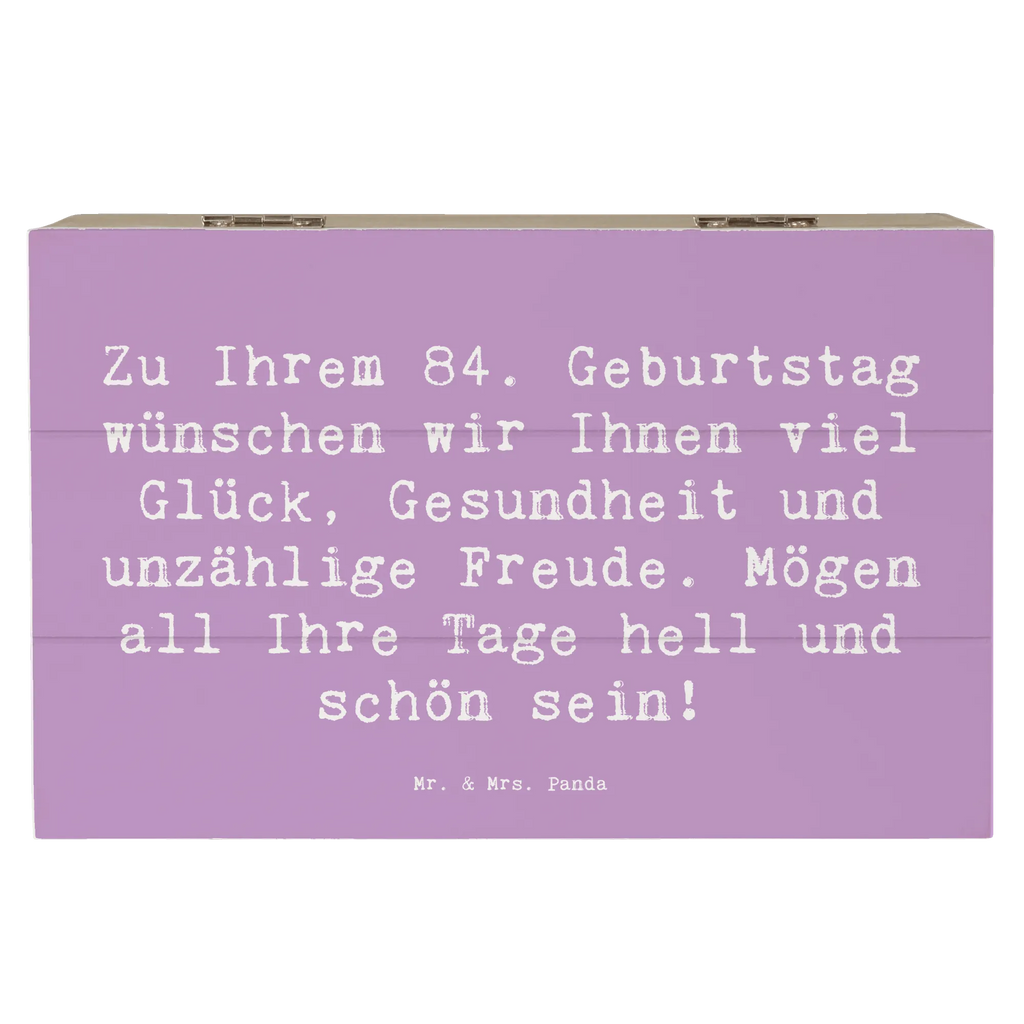 Holzkiste Spruch 84. Geburtstag Glückwünsche Holzkiste, Kiste, Schatzkiste, Truhe, Schatulle, XXL, Erinnerungsbox, Erinnerungskiste, Dekokiste, Aufbewahrungsbox, Geschenkbox, Geschenkdose, Geburtstag, Geburtstagsgeschenk, Geschenk