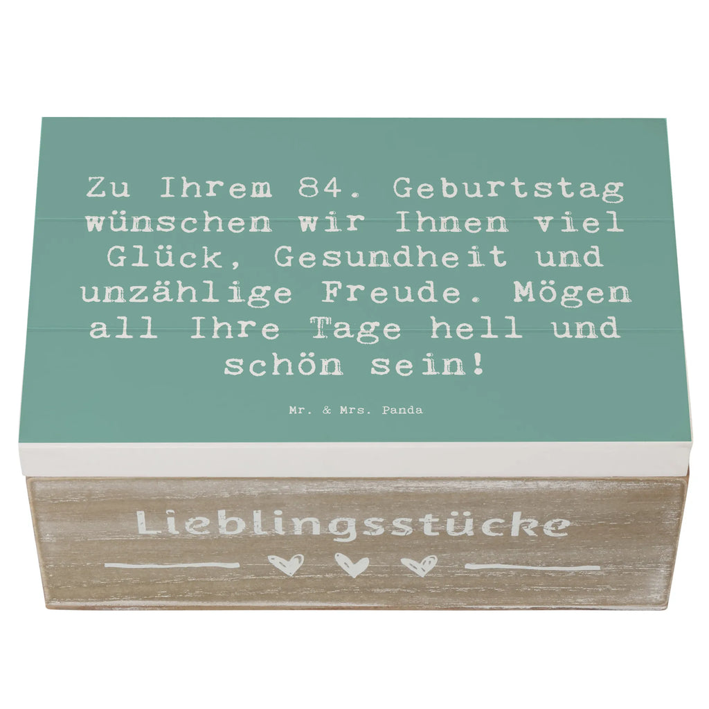 Holzkiste Spruch 84. Geburtstag Glückwünsche Holzkiste, Kiste, Schatzkiste, Truhe, Schatulle, XXL, Erinnerungsbox, Erinnerungskiste, Dekokiste, Aufbewahrungsbox, Geschenkbox, Geschenkdose, Geburtstag, Geburtstagsgeschenk, Geschenk