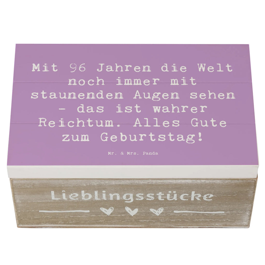 Holzkiste Spruch 96. Geburtstag Freude Holzkiste, Kiste, Schatzkiste, Truhe, Schatulle, XXL, Erinnerungsbox, Erinnerungskiste, Dekokiste, Aufbewahrungsbox, Geschenkbox, Geschenkdose, Geburtstag, Geburtstagsgeschenk, Geschenk