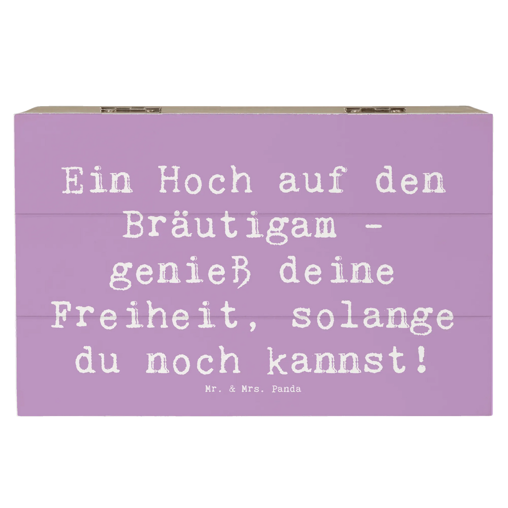 Holzkiste Ein Hoch auf den Bräutigam - genieß deine Freiheit, solange du noch kannst! Holzkiste, Kiste, Schatzkiste, Truhe, Schatulle, XXL, Erinnerungsbox, Erinnerungskiste, Dekokiste, Aufbewahrungsbox, Geschenkbox, Geschenkdose, Hochzeit, Hochzeitsgeschenk, Ehe, Hochzeitsfeier, Trauung, Trauungsgeschenk, Hochzeitskarte, Verlobungsfeier, Verlobungsgeschenk, Hochzeitsgeschenkideen, Hochzeitsgeschenke für Brautpaar