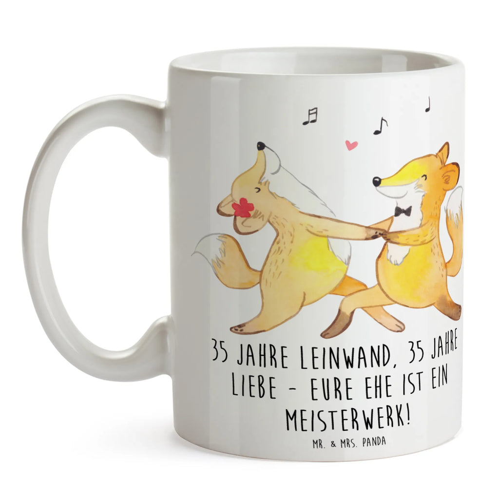 Tasse 35. Hochzeitstag Leinwandhochzeit Tasse, Kaffeetasse, Teetasse, Becher, Kaffeebecher, Teebecher, Keramiktasse, Porzellantasse, Büro Tasse, Geschenk Tasse, Tasse Sprüche, Tasse Motive, Kaffeetassen, Tasse bedrucken, Designer Tasse, Cappuccino Tassen, Schöne Teetassen, Hochzeit, Hochzeitsgeschenk, Ehe, Hochzeitsfeier, Trauung, Trauungsgeschenk, Hochzeitskarte, Verlobungsfeier, Verlobungsgeschenk, Hochzeitsgeschenkideen, Hochzeitsgeschenke für Brautpaar