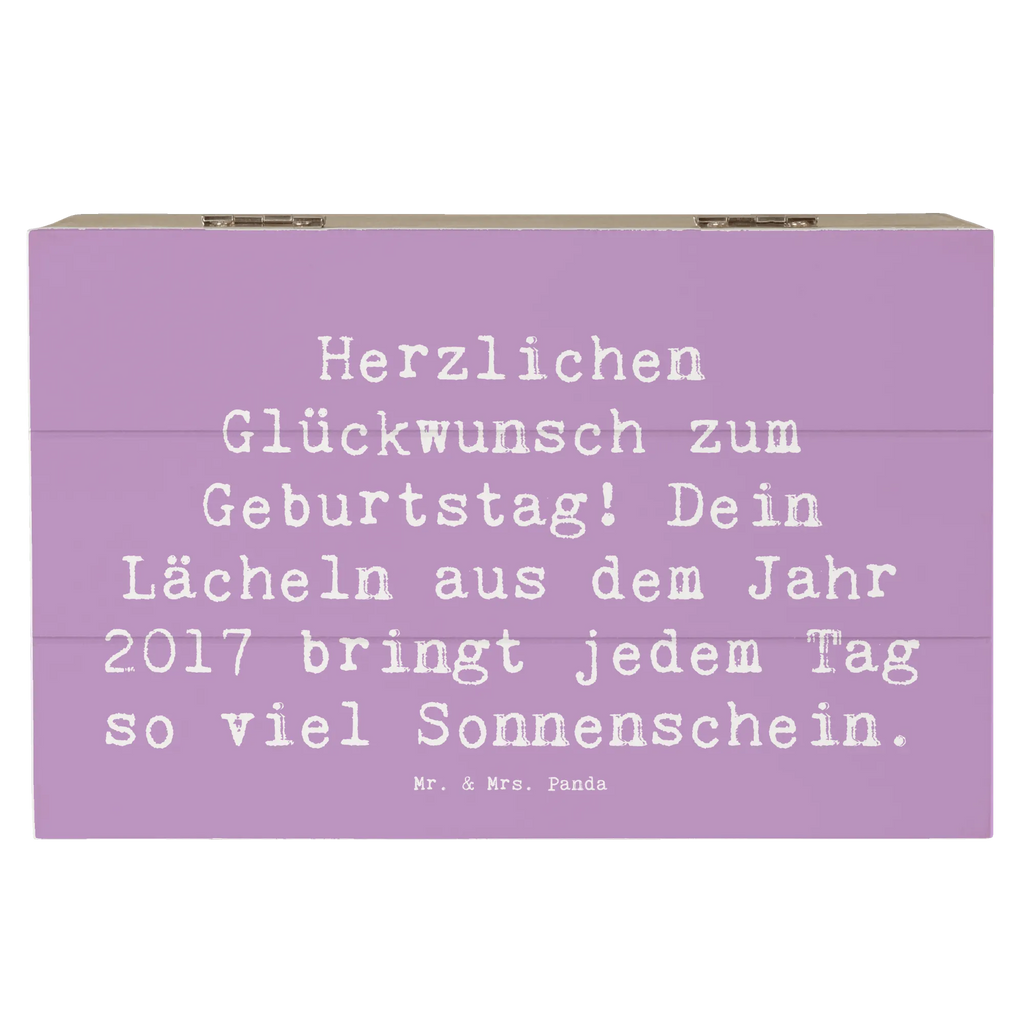 Holzkiste Spruch 2017 Geburtstag Lächeln Holzkiste, Kiste, Schatzkiste, Truhe, Schatulle, XXL, Erinnerungsbox, Erinnerungskiste, Dekokiste, Aufbewahrungsbox, Geschenkbox, Geschenkdose, Geburtstag, Geburtstagsgeschenk, Geschenk