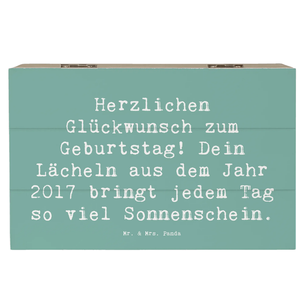 Holzkiste Spruch 2017 Geburtstag Lächeln Holzkiste, Kiste, Schatzkiste, Truhe, Schatulle, XXL, Erinnerungsbox, Erinnerungskiste, Dekokiste, Aufbewahrungsbox, Geschenkbox, Geschenkdose, Geburtstag, Geburtstagsgeschenk, Geschenk