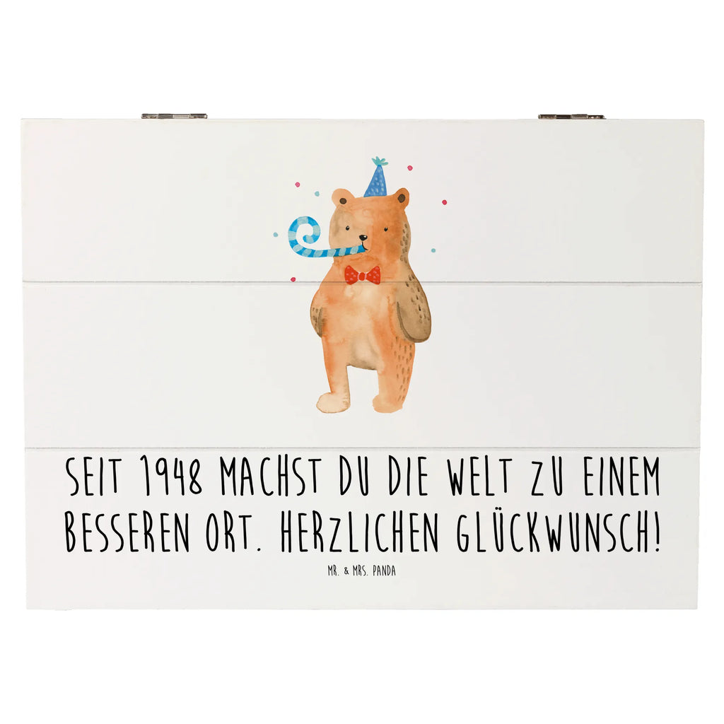 Holzkiste 1948 Geburtstag Holzkiste, Kiste, Schatzkiste, Truhe, Schatulle, XXL, Erinnerungsbox, Erinnerungskiste, Dekokiste, Aufbewahrungsbox, Geschenkbox, Geschenkdose, Geburtstag, Geburtstagsgeschenk, Geschenk