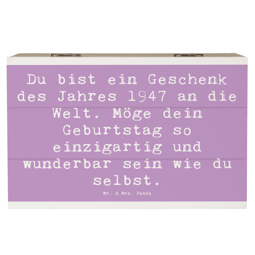 Holzkiste Spruch 1947 Geburtstag Holzkiste, Kiste, Schatzkiste, Truhe, Schatulle, XXL, Erinnerungsbox, Erinnerungskiste, Dekokiste, Aufbewahrungsbox, Geschenkbox, Geschenkdose, Geburtstag, Geburtstagsgeschenk, Geschenk