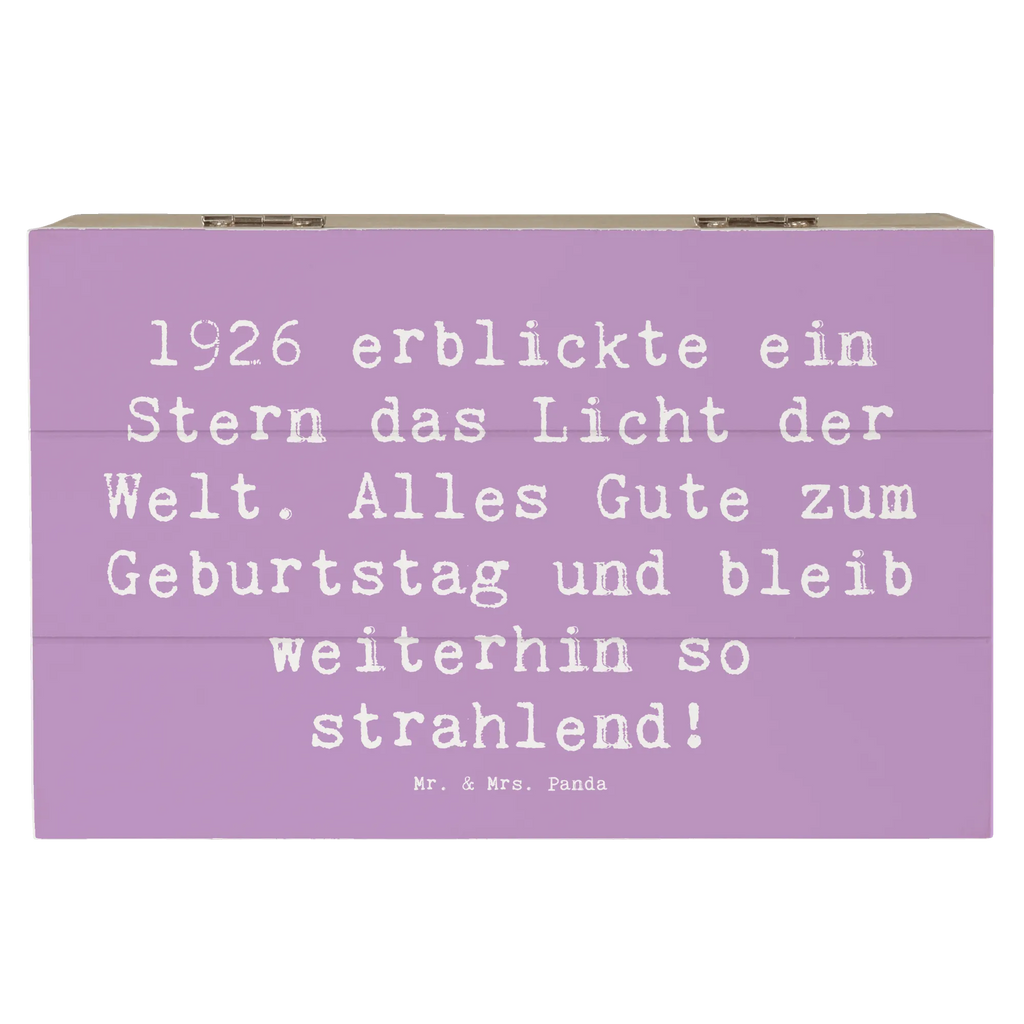 Holzkiste Spruch 1926 Geburtstag Stern Holzkiste, Kiste, Schatzkiste, Truhe, Schatulle, XXL, Erinnerungsbox, Erinnerungskiste, Dekokiste, Aufbewahrungsbox, Geschenkbox, Geschenkdose, Geburtstag, Geburtstagsgeschenk, Geschenk