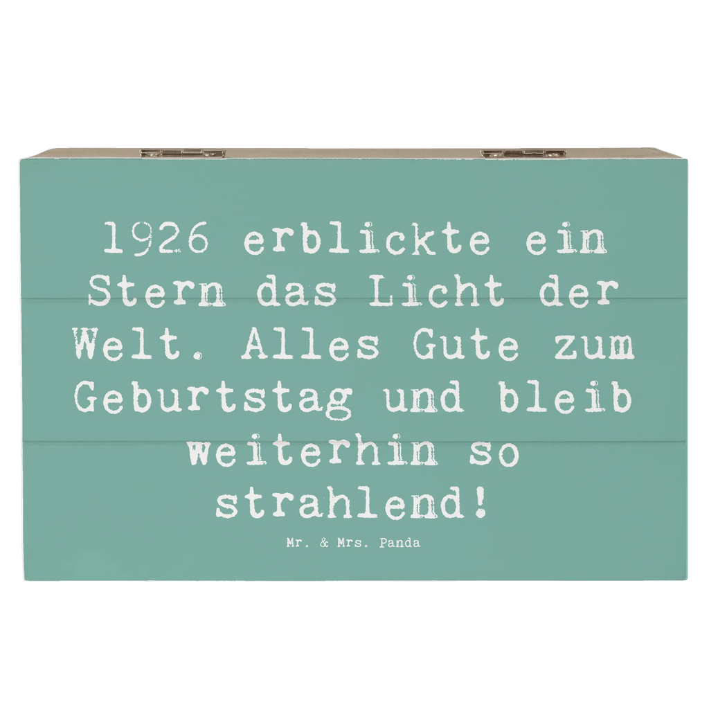 Holzkiste Spruch 1926 Geburtstag Stern Holzkiste, Kiste, Schatzkiste, Truhe, Schatulle, XXL, Erinnerungsbox, Erinnerungskiste, Dekokiste, Aufbewahrungsbox, Geschenkbox, Geschenkdose, Geburtstag, Geburtstagsgeschenk, Geschenk