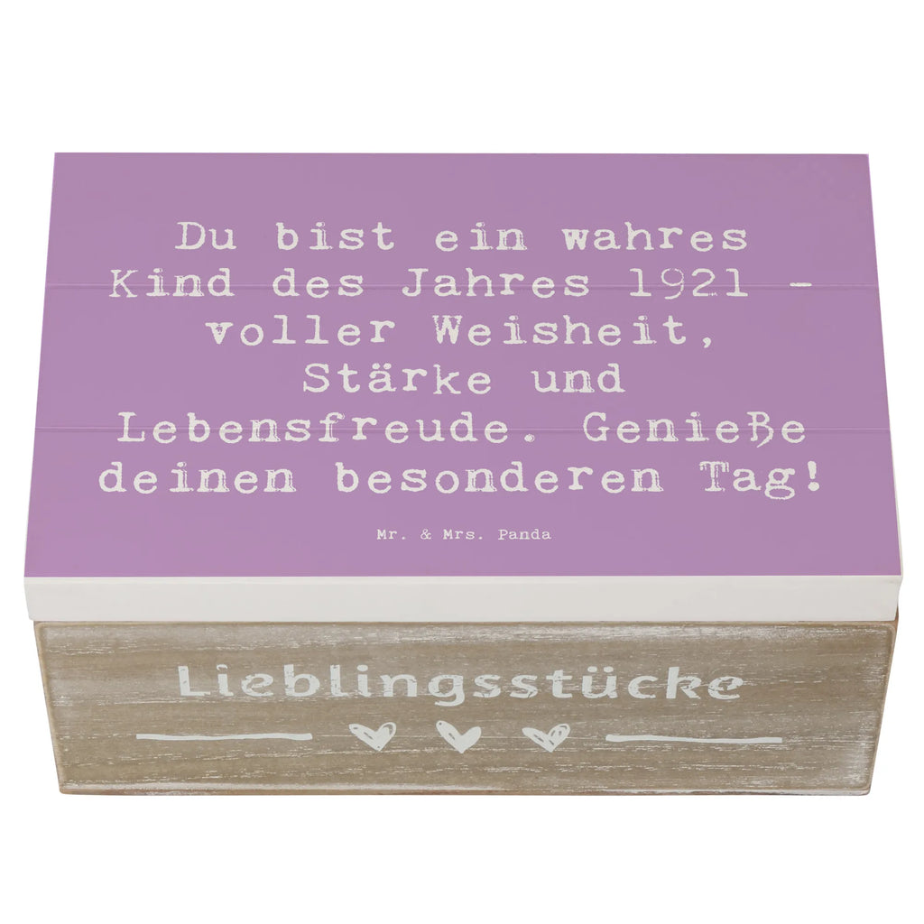 Holzkiste Spruch Du bist ein wahres Kind des Jahres 1921 - voller Weisheit, Stärke und Lebensfreude. Genieße deinen besonderen Tag! Holzkiste, Kiste, Schatzkiste, Truhe, Schatulle, XXL, Erinnerungsbox, Erinnerungskiste, Dekokiste, Aufbewahrungsbox, Geschenkbox, Geschenkdose, Geburtstag, Geburtstagsgeschenk, Geschenk