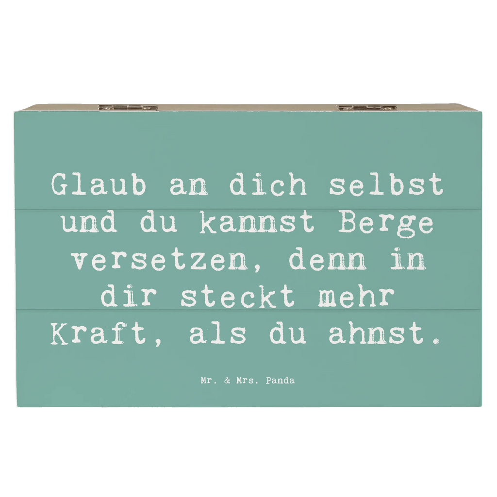 Holzkiste Spruch Selbstvertrauen stärken Holzkiste, Kiste, Schatzkiste, Truhe, Schatulle, XXL, Erinnerungsbox, Erinnerungskiste, Dekokiste, Aufbewahrungsbox, Geschenkbox, Geschenkdose