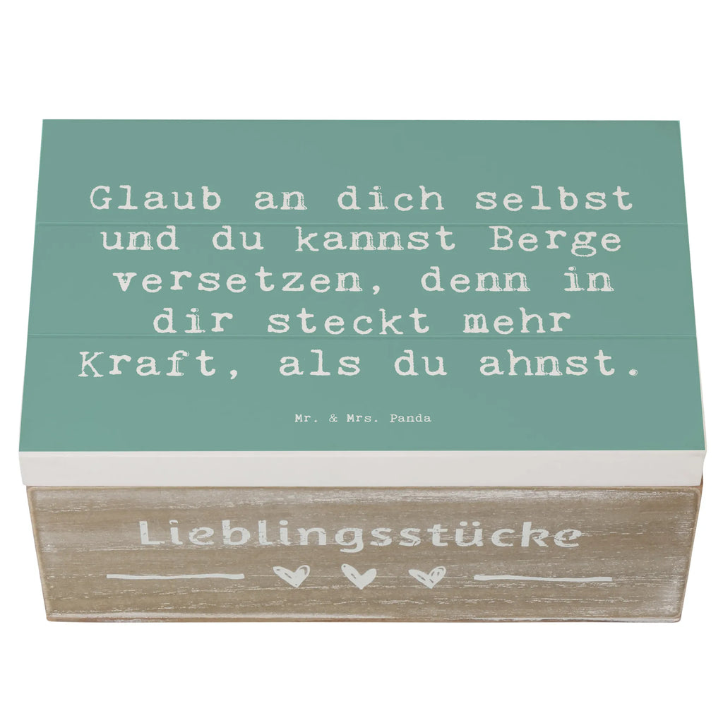 Holzkiste Spruch Selbstvertrauen stärken Holzkiste, Kiste, Schatzkiste, Truhe, Schatulle, XXL, Erinnerungsbox, Erinnerungskiste, Dekokiste, Aufbewahrungsbox, Geschenkbox, Geschenkdose