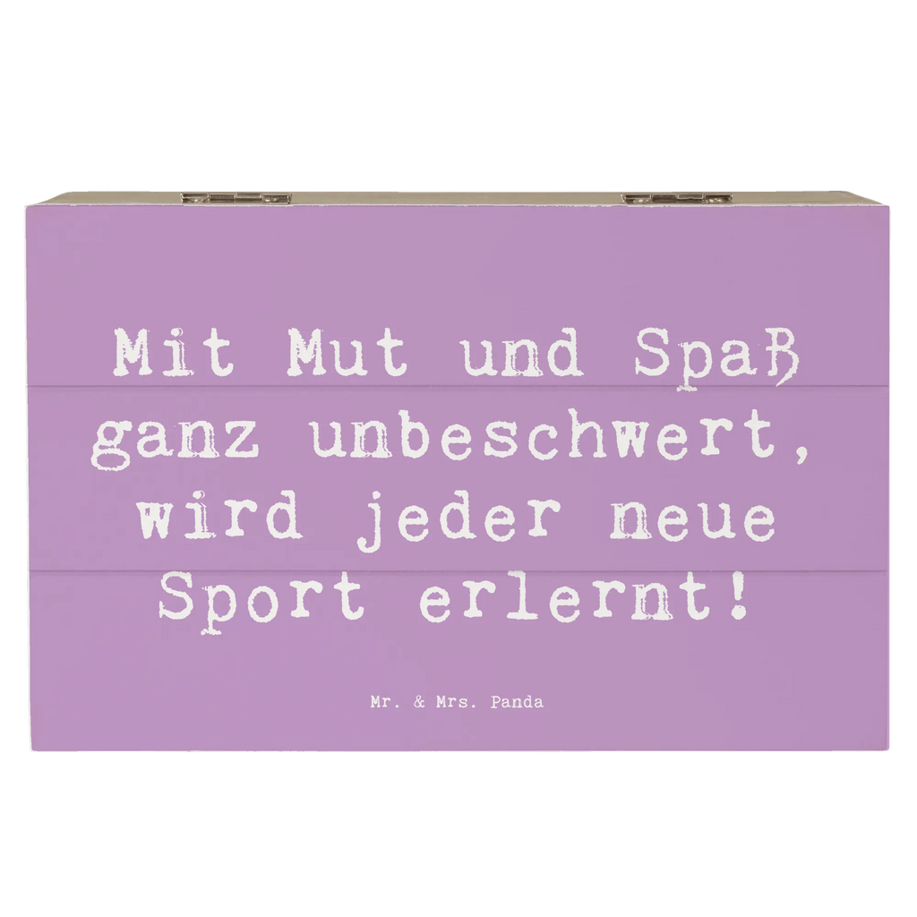 Holzkiste Spruch Neue Sportart versuchen Holzkiste, Kiste, Schatzkiste, Truhe, Schatulle, XXL, Erinnerungsbox, Erinnerungskiste, Dekokiste, Aufbewahrungsbox, Geschenkbox, Geschenkdose