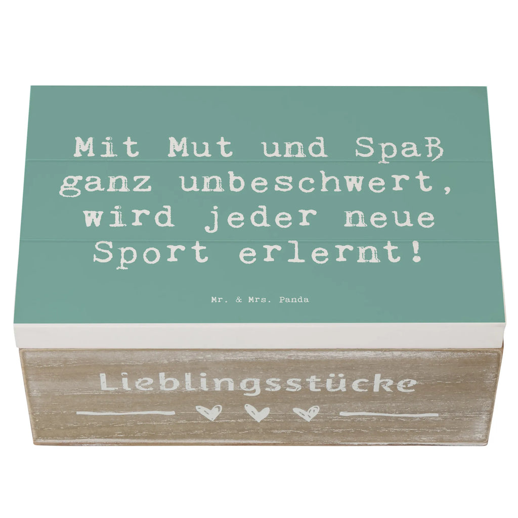 Holzkiste Spruch Neue Sportart versuchen Holzkiste, Kiste, Schatzkiste, Truhe, Schatulle, XXL, Erinnerungsbox, Erinnerungskiste, Dekokiste, Aufbewahrungsbox, Geschenkbox, Geschenkdose