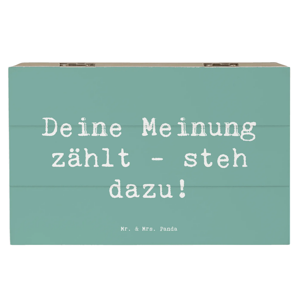 Holzkiste Spruch Mutig zu Meinungen Holzkiste, Kiste, Schatzkiste, Truhe, Schatulle, XXL, Erinnerungsbox, Erinnerungskiste, Dekokiste, Aufbewahrungsbox, Geschenkbox, Geschenkdose