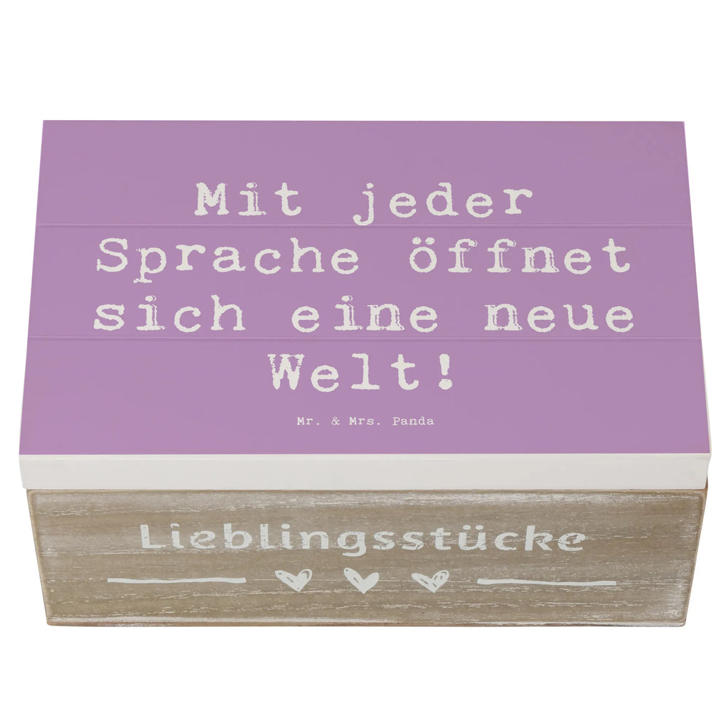 Holzkiste Spruch Sprachen lernen Holzkiste, Kiste, Schatzkiste, Truhe, Schatulle, XXL, Erinnerungsbox, Erinnerungskiste, Dekokiste, Aufbewahrungsbox, Geschenkbox, Geschenkdose