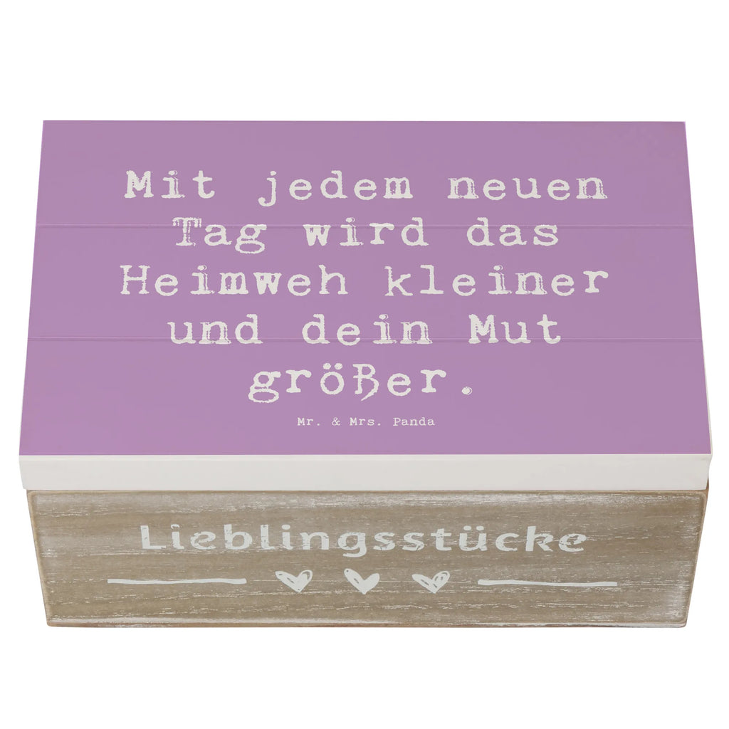 Holzkiste Spruch Heimweh überwinden Mut Holzkiste, Kiste, Schatzkiste, Truhe, Schatulle, XXL, Erinnerungsbox, Erinnerungskiste, Dekokiste, Aufbewahrungsbox, Geschenkbox, Geschenkdose