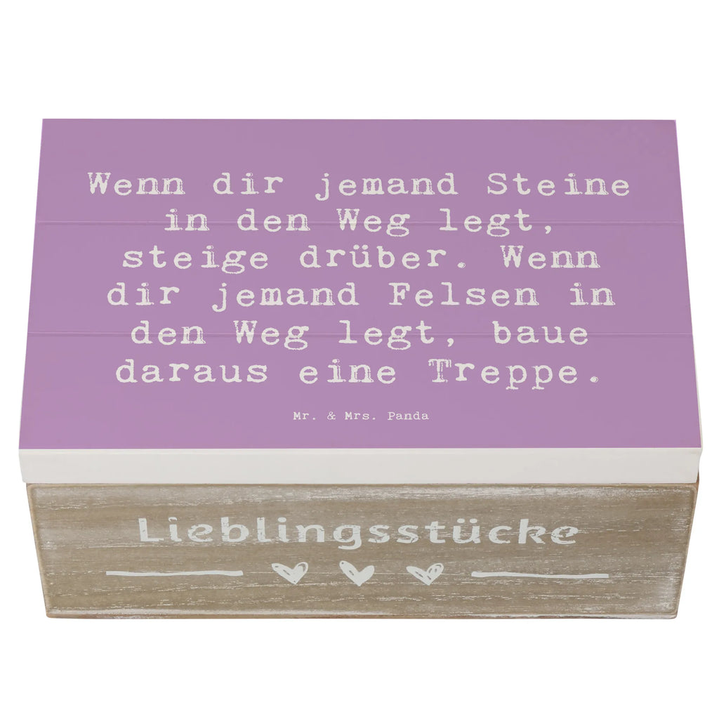 Holzkiste Spruch Stolpersteine im Alltag meistern Holzkiste, Kiste, Schatzkiste, Truhe, Schatulle, XXL, Erinnerungsbox, Erinnerungskiste, Dekokiste, Aufbewahrungsbox, Geschenkbox, Geschenkdose