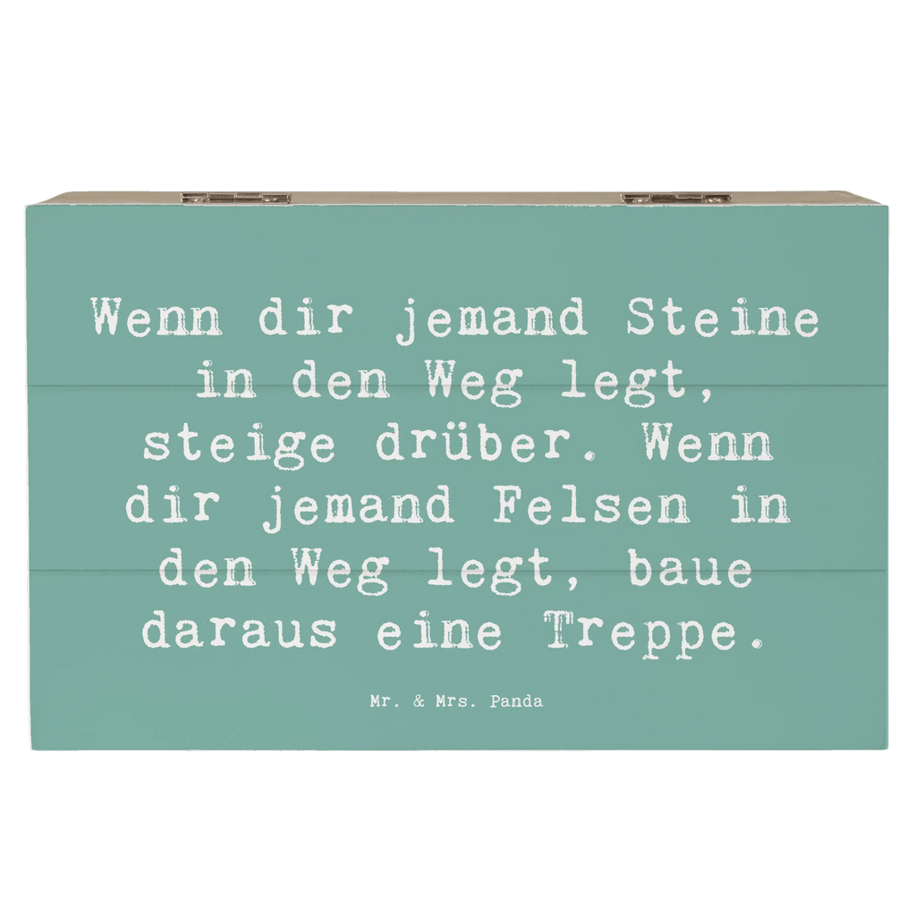 Holzkiste Spruch Stolpersteine im Alltag meistern Holzkiste, Kiste, Schatzkiste, Truhe, Schatulle, XXL, Erinnerungsbox, Erinnerungskiste, Dekokiste, Aufbewahrungsbox, Geschenkbox, Geschenkdose