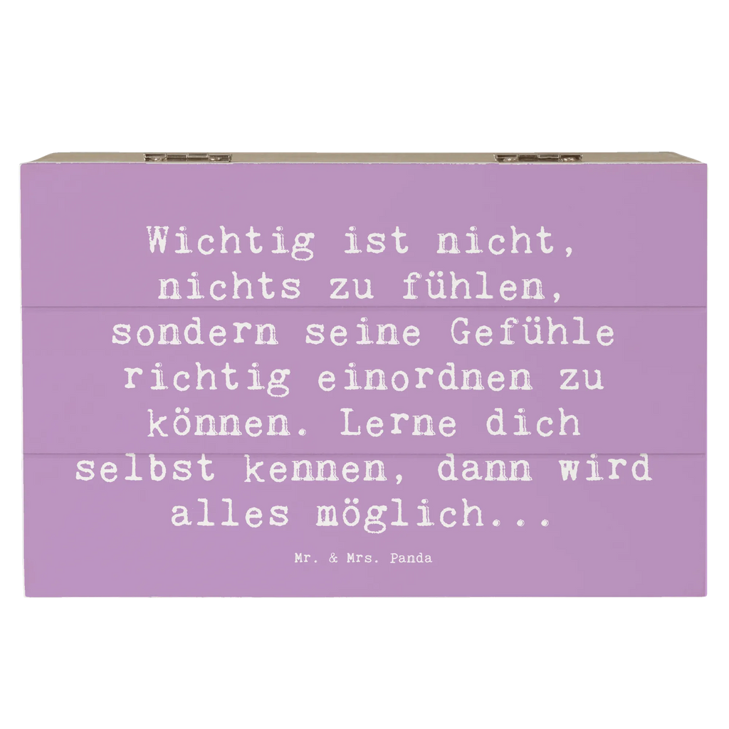 Holzkiste Spruch Emotionen ausdrücken Weisheit Holzkiste, Kiste, Schatzkiste, Truhe, Schatulle, XXL, Erinnerungsbox, Erinnerungskiste, Dekokiste, Aufbewahrungsbox, Geschenkbox, Geschenkdose