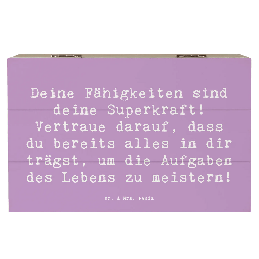 Holzkiste Spruch Vertrauen in Fähigkeiten Holzkiste, Kiste, Schatzkiste, Truhe, Schatulle, XXL, Erinnerungsbox, Erinnerungskiste, Dekokiste, Aufbewahrungsbox, Geschenkbox, Geschenkdose