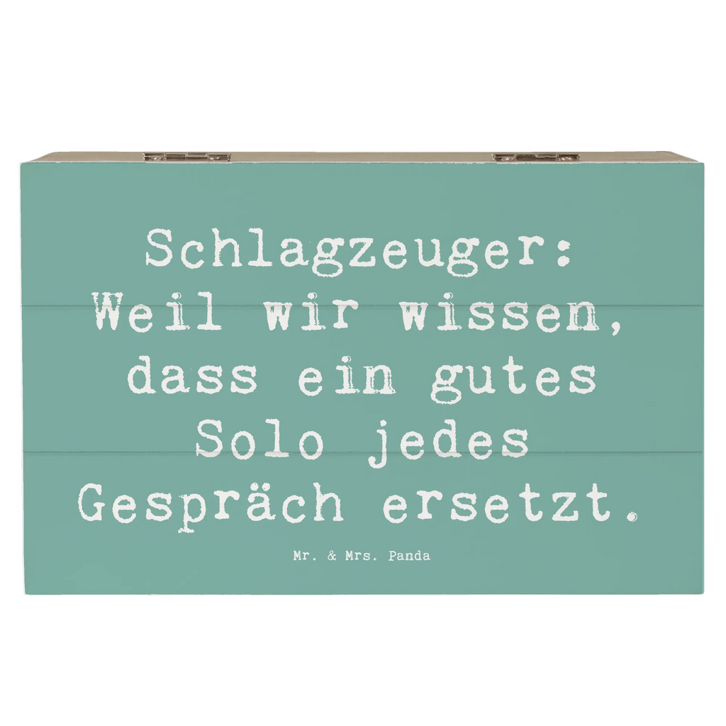 Holzkiste Spruch Schlagzeug Solo Holzkiste, Kiste, Schatzkiste, Truhe, Schatulle, XXL, Erinnerungsbox, Erinnerungskiste, Dekokiste, Aufbewahrungsbox, Geschenkbox, Geschenkdose, Instrumente, Geschenke Musiker, Musikliebhaber