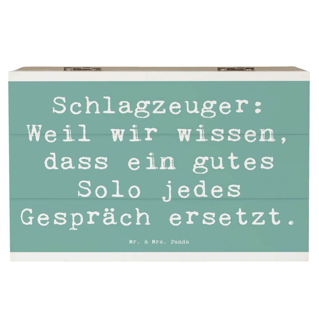 Holzkiste Spruch Schlagzeug Solo Holzkiste, Kiste, Schatzkiste, Truhe, Schatulle, XXL, Erinnerungsbox, Erinnerungskiste, Dekokiste, Aufbewahrungsbox, Geschenkbox, Geschenkdose, Instrumente, Geschenke Musiker, Musikliebhaber