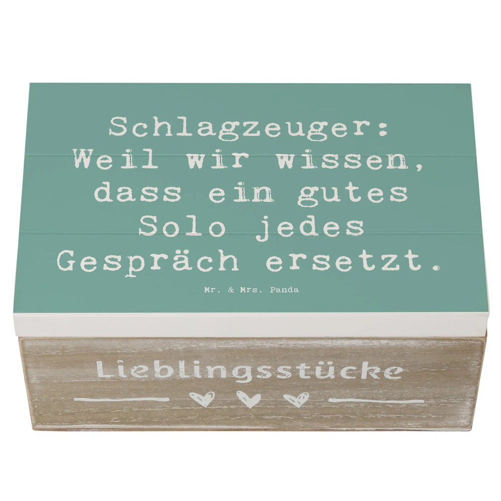 Holzkiste Spruch Schlagzeug Solo Holzkiste, Kiste, Schatzkiste, Truhe, Schatulle, XXL, Erinnerungsbox, Erinnerungskiste, Dekokiste, Aufbewahrungsbox, Geschenkbox, Geschenkdose, Instrumente, Geschenke Musiker, Musikliebhaber