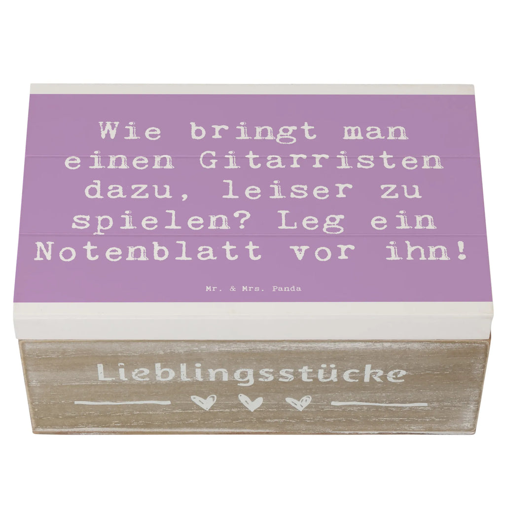 Holzkiste Spruch Gitarren Trick Holzkiste, Kiste, Schatzkiste, Truhe, Schatulle, XXL, Erinnerungsbox, Erinnerungskiste, Dekokiste, Aufbewahrungsbox, Geschenkbox, Geschenkdose, Instrumente, Geschenke Musiker, Musikliebhaber